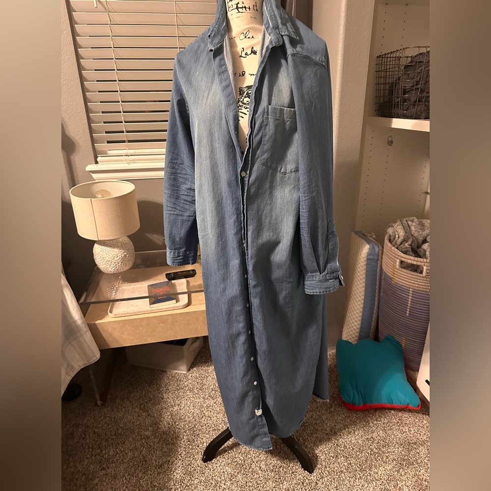 Casual Blue Denim Dress - Picture 9 of 10